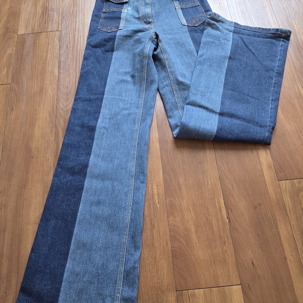 Gerard Darel Two-Tone Blue Jeans